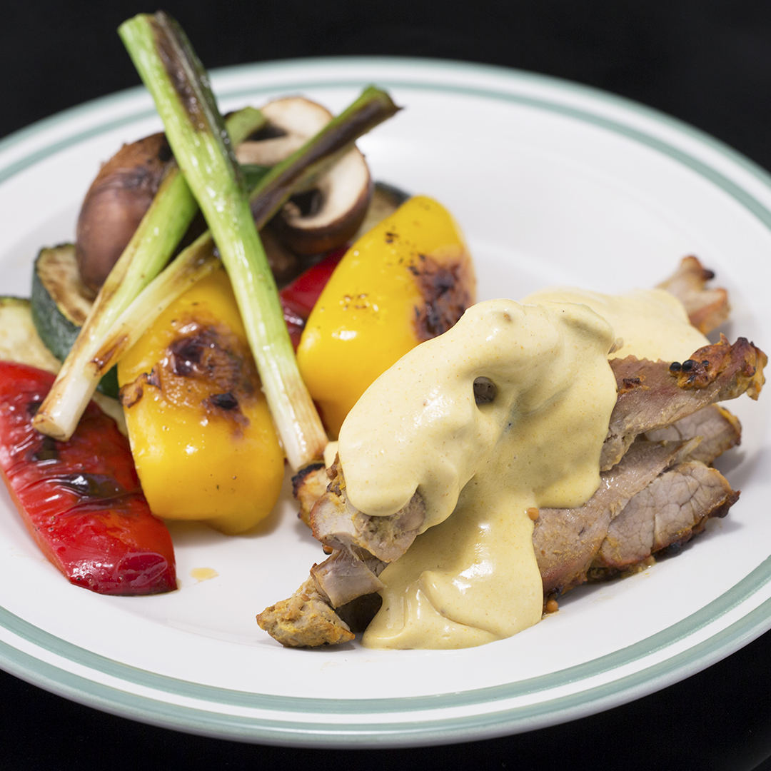 Roasted Pork Tenderloin with Mustard Glaze