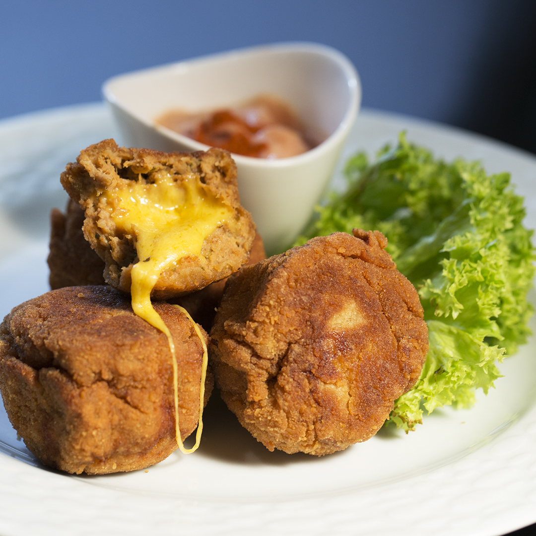 Cheddar Stuffed Chicken Meatballs So Delicious