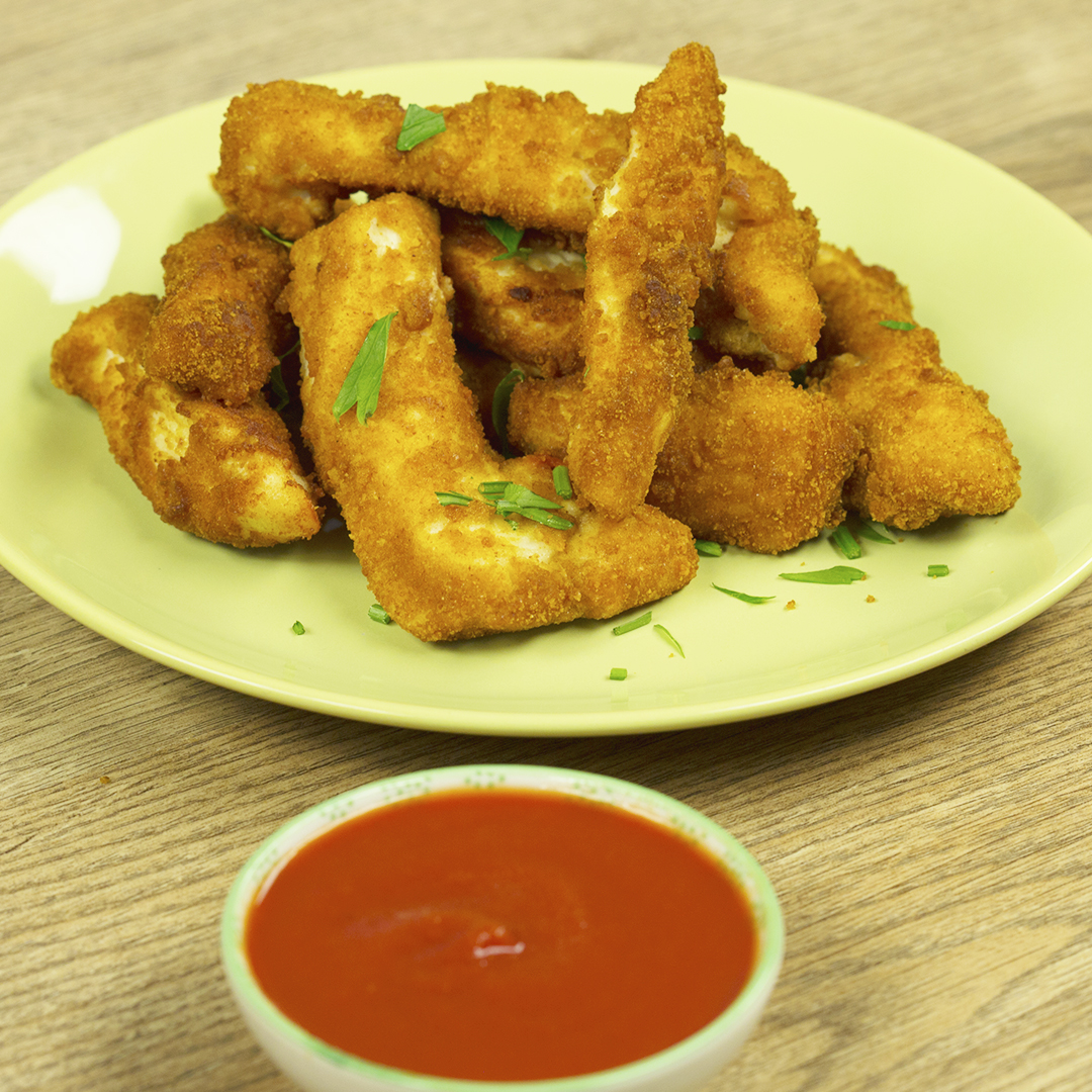 Biscuit-Crusted Chicken Strips