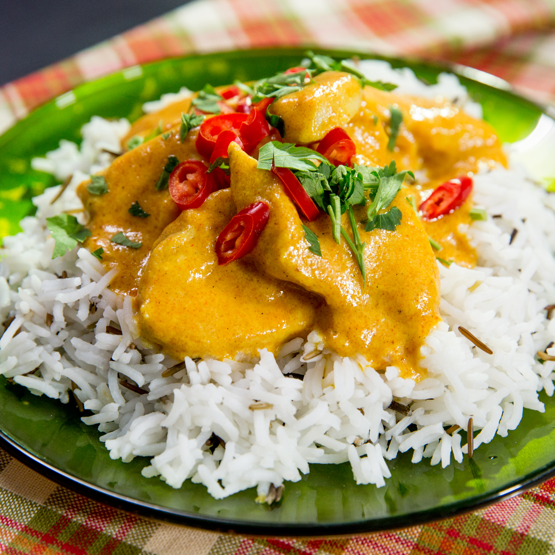chicken curry with rice