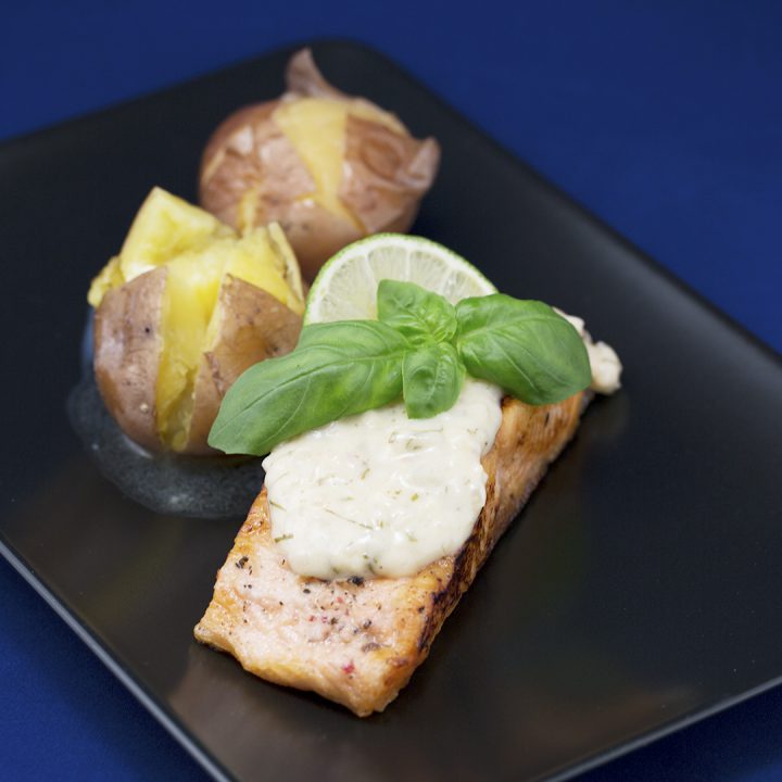 Pan-Fried Salmon with Ginger and Butter Sauce