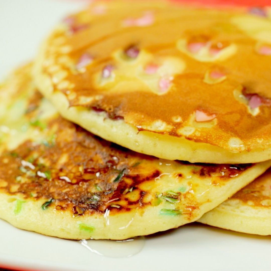 Pancakes with Sprinkles and Honey