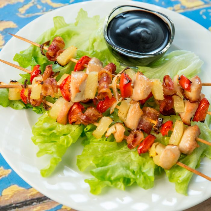 Chicken and Bacon Skewers