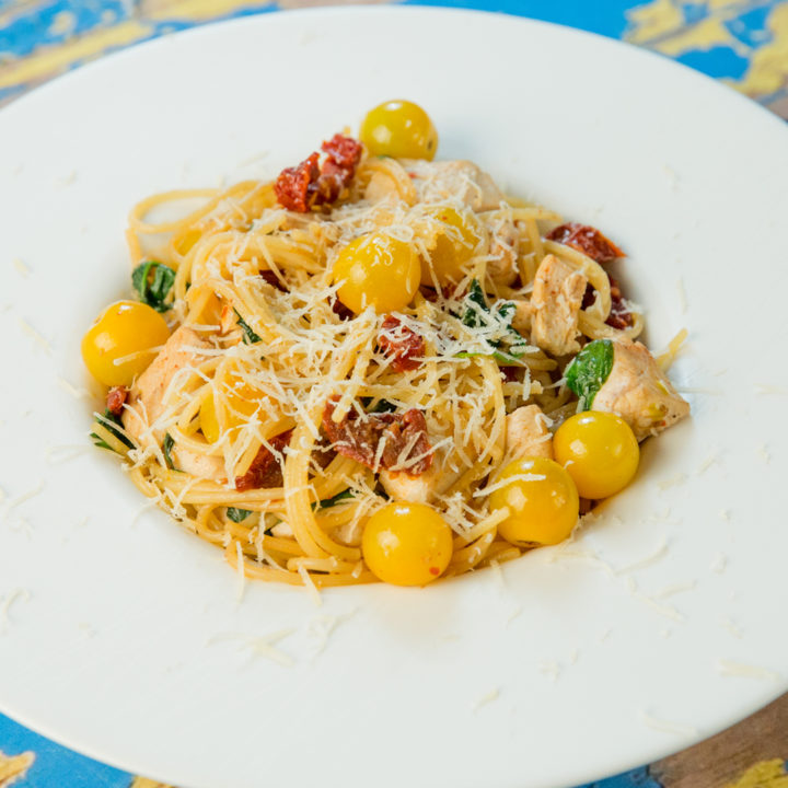 Chicken and Tomato Spaghetti
