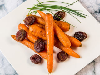 roasted carrots and apricots