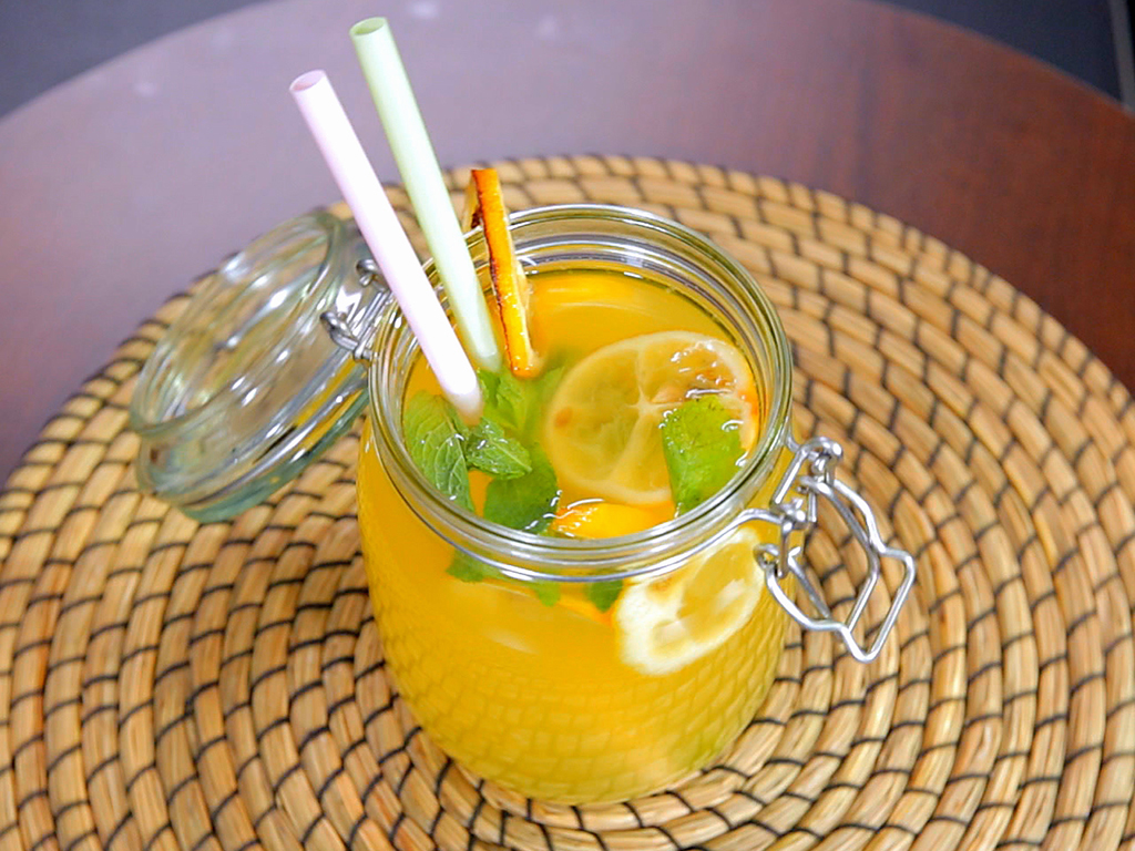 Roasted Fruit Lemonade