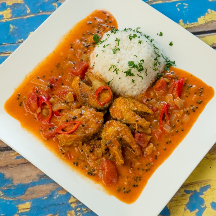 Fried Mackerel in Hot and Spicy Sauce