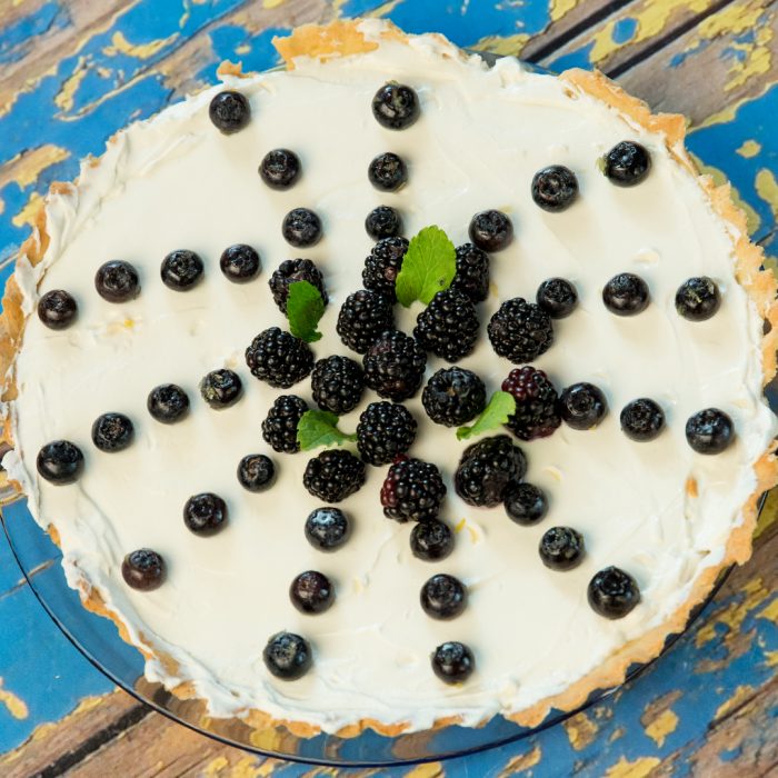 vanilla and mascarpone berry tart