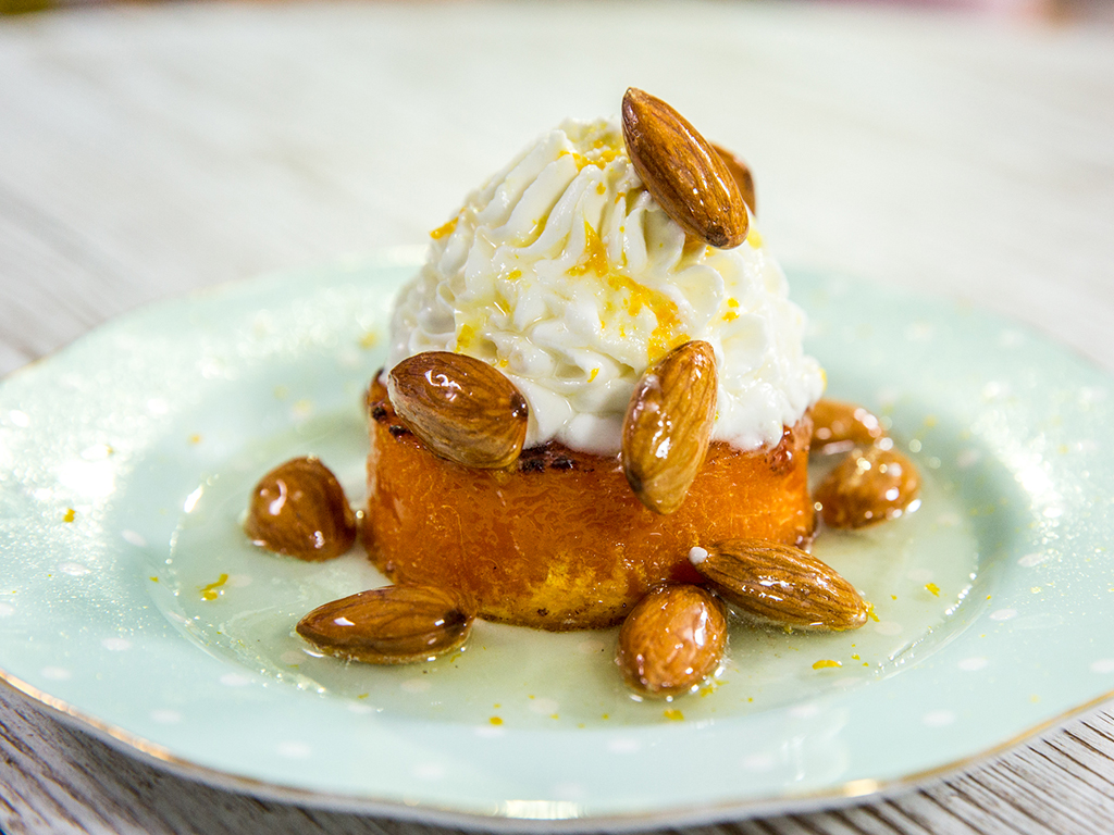 Cream-Topped Roasted Squash