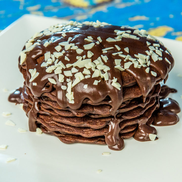 Cocoa and Chocolate Pancakes