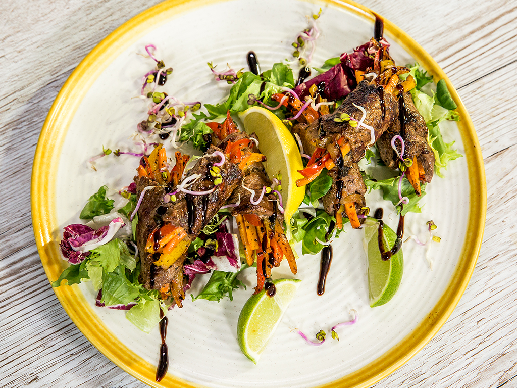 Veggie and Steak Rolls