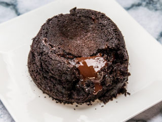 Healthy Dark Chocolate Lava Cake