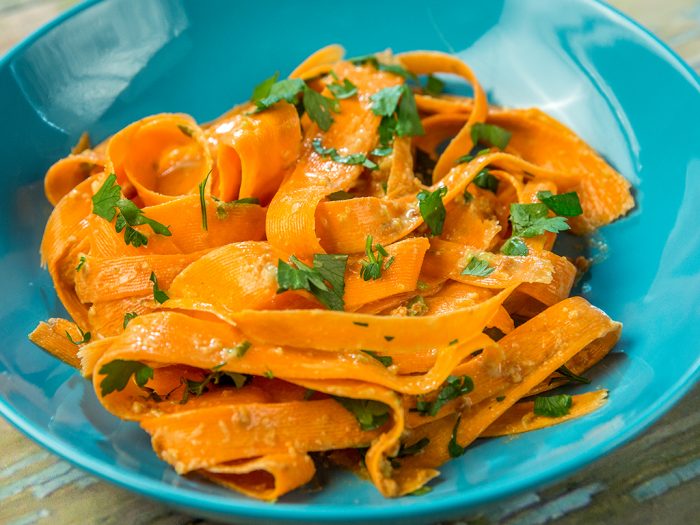 Carrot Salad with Peanut Butter Dressing