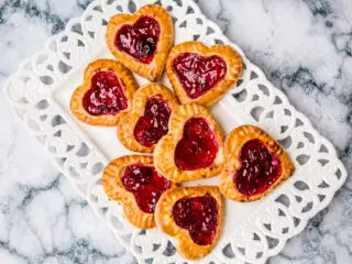 Heart-Shaped Cherry Cookies