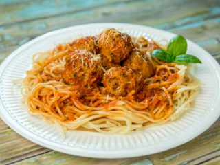 Spaghetti with Spicy Meatballs