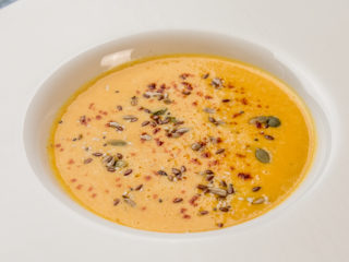 squash and bacon soup