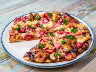 Balsamic Strawberry and Chicken Pizza