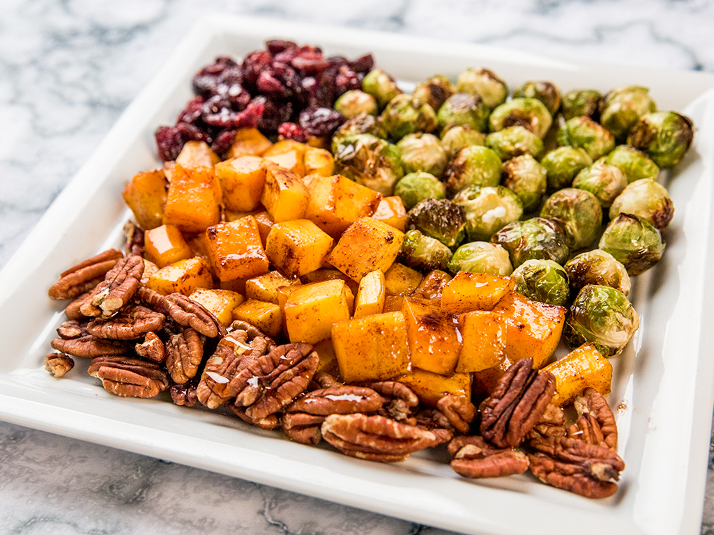 Roasted Brussels Sprouts and Butternut Squash