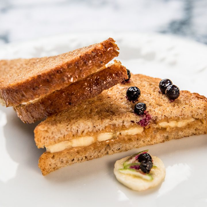 Almond Butter and Banana Monte Cristo Sandwich