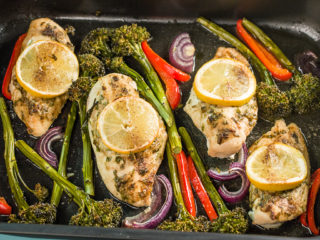 Roasted Dijon Chicken and Broccolini