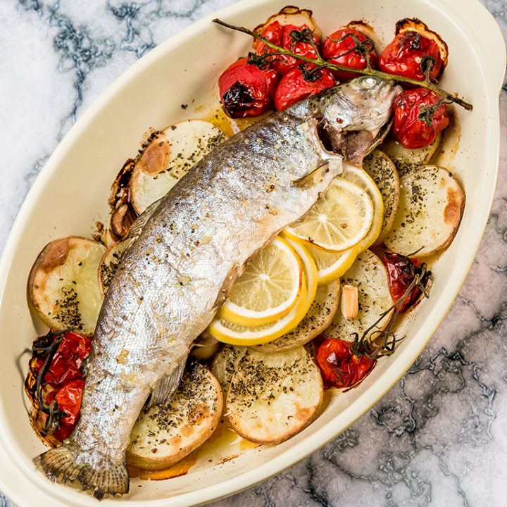baked trout