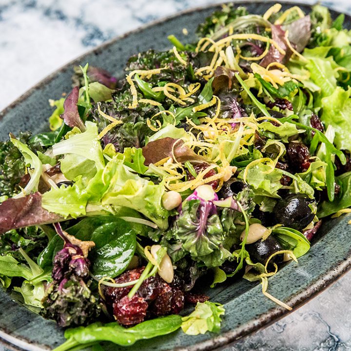 Cranberry, Peanut, and Kale Salad