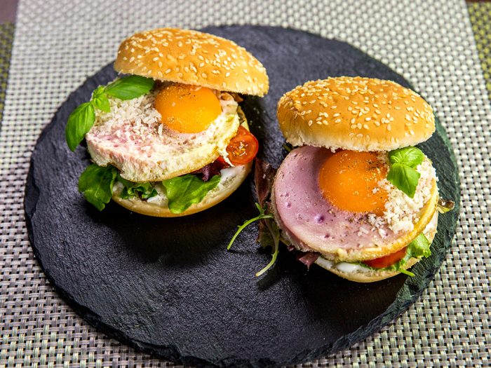 Egg and Beetroot Burgers