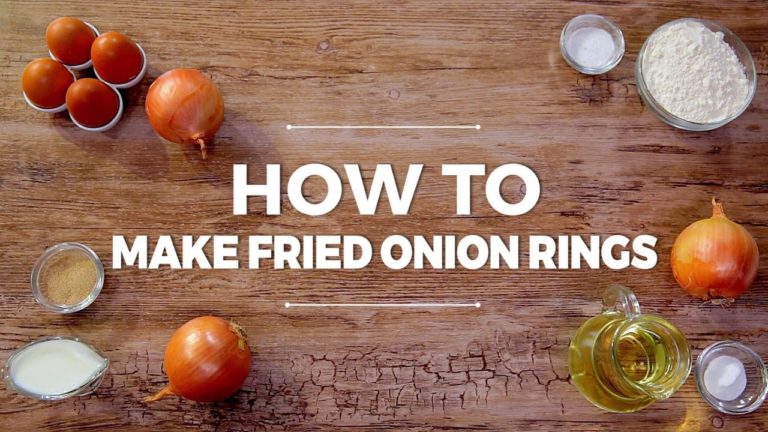 How to make fried onion rings