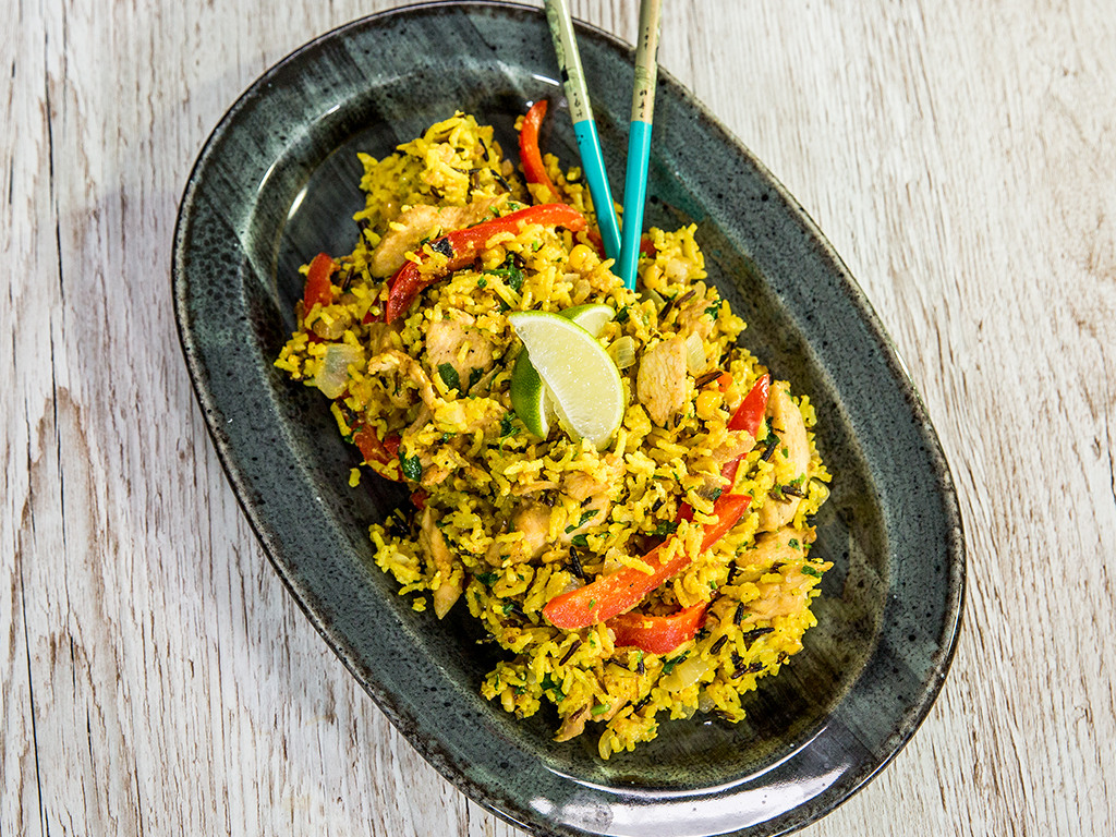 Spiced Wild Rice with Chicken