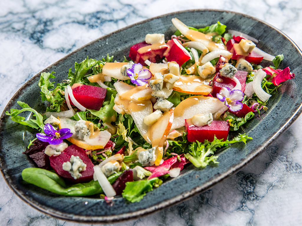 Warm Beet Salad with Dijon Vinaigrette