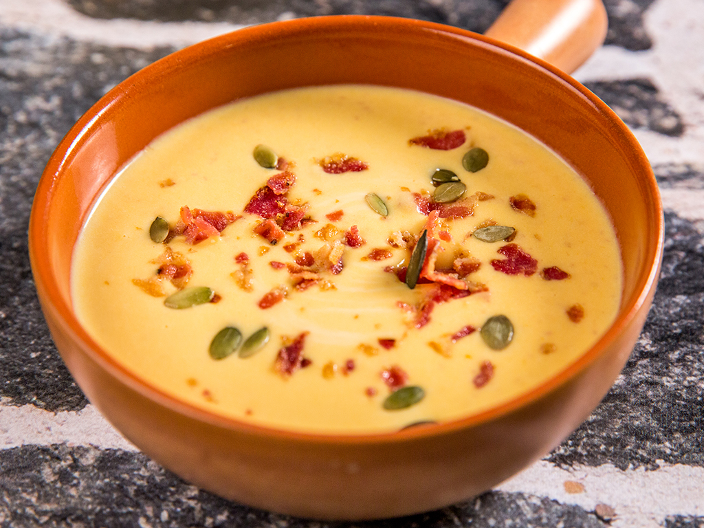 Squash and Bacon Cream Soup