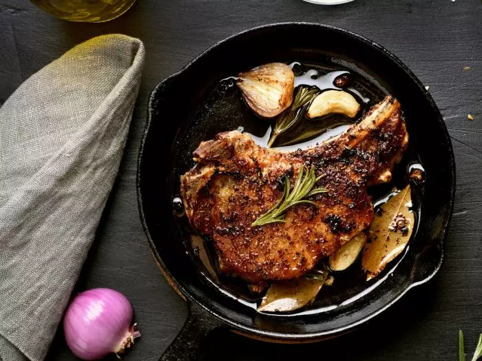 Black Pepper Crusted Pork Chop