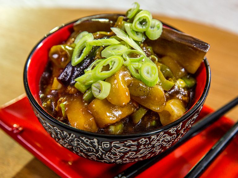 Eggplant with Rice Vinegar Sauce