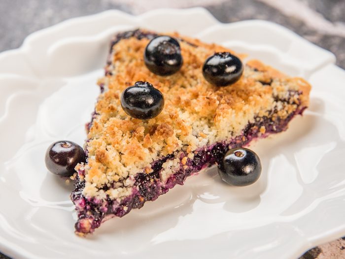 Blueberry and Pineapple Crumble Tart