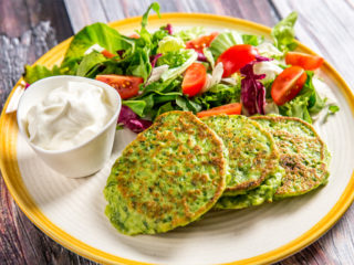 Zucchini and Pea Fritters