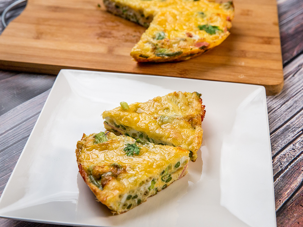 Green Bean and Ham Frittata