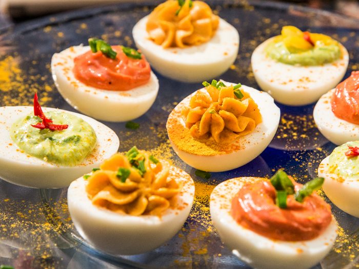 hot and spicy deviled eggs