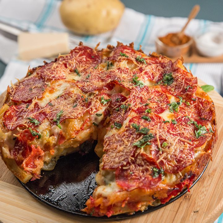 Salami and French Fries Casserole