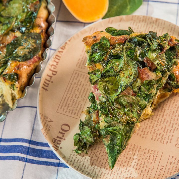 Spinach and Bacon Quiche