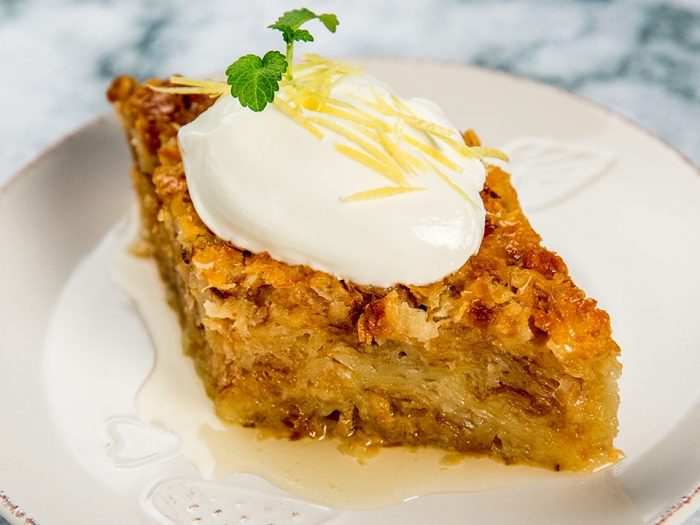 Lemon Phyllo Cake Topped with Greek Yogurt