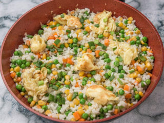 Fried Veggie and Egg Rice