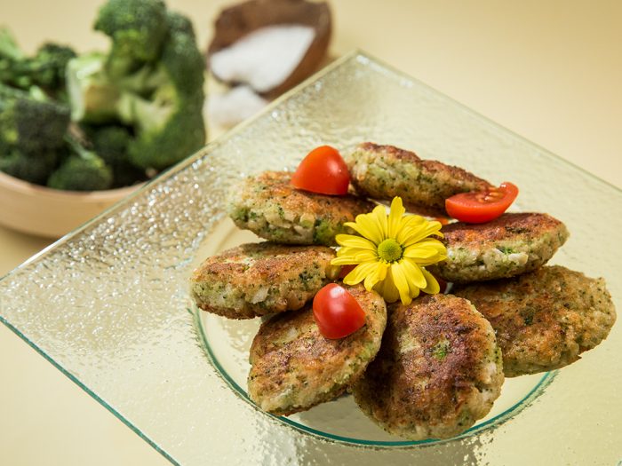 Cauliflower and Broccoli Fritters