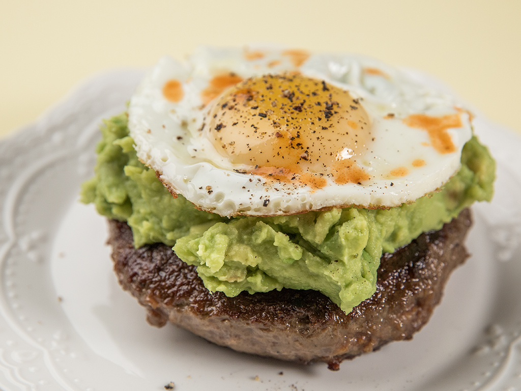 Sunny Side Up Egg and Avocado Burger | So Delicious