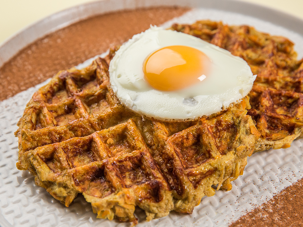 Apple Sweet Potato Waffles