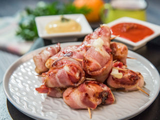 bacon-wrapped mozzarella balls