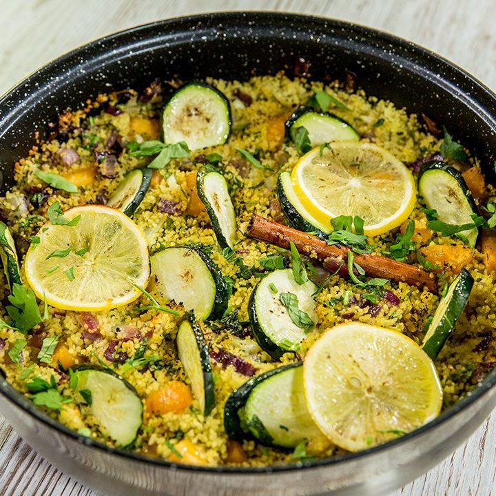 Couscous and Sweet Potato Skillet