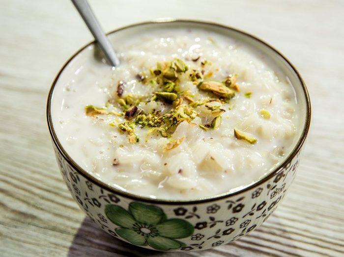 Almond and Pistachio Rice Pudding