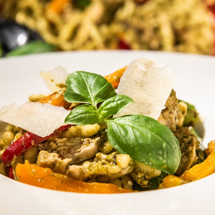 Trofie Pasta with Chicken and Pesto