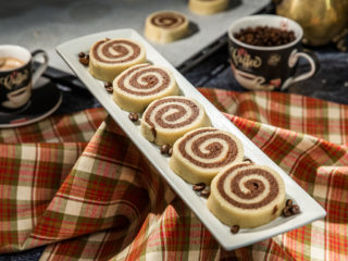 Chocolate and Coffee Swirl Cookies