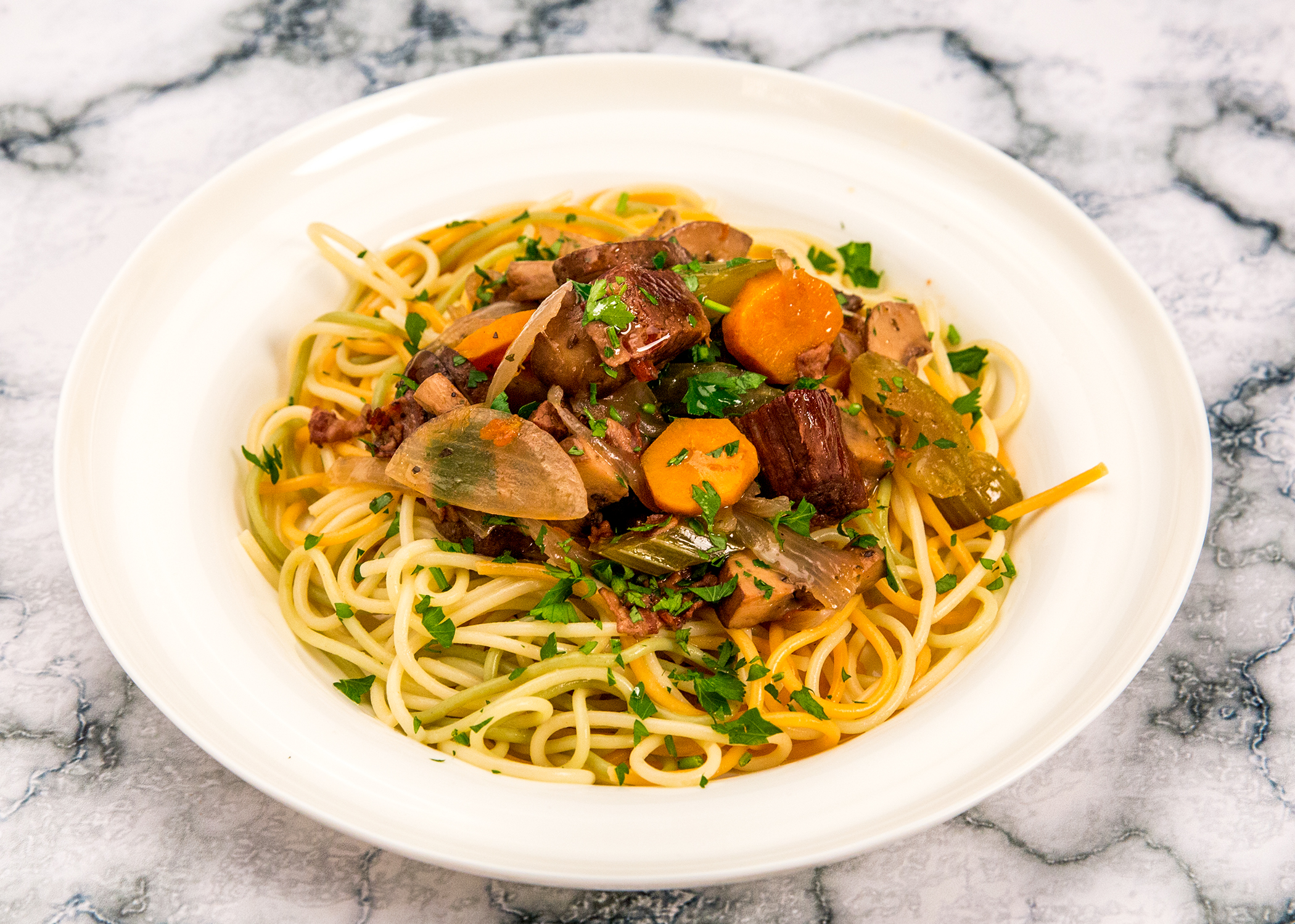 Slow Cooked Beef Bourguignon